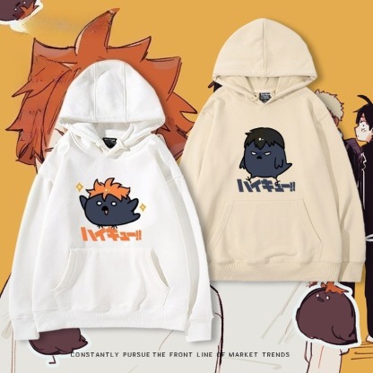 排球少年 聯名衛衣2026秋冬新款 親子情侶連帽衛衣