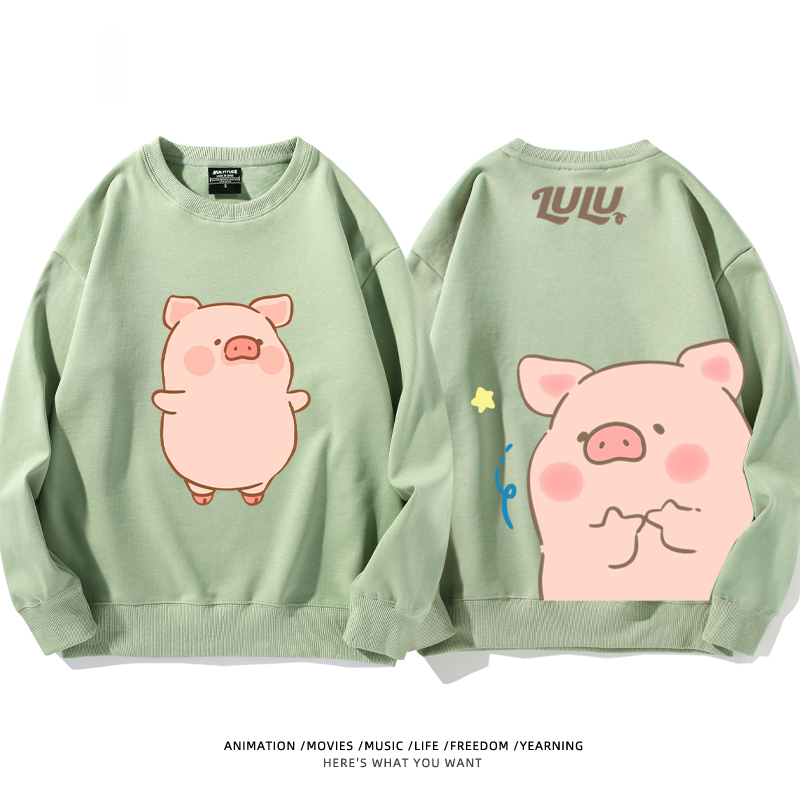 LuLu豬 聯名2024親子情侶裝 圓領長袖