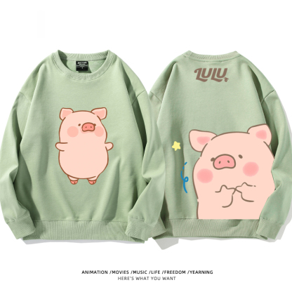LuLu豬 聯名2024親子情侶裝 圓領長袖