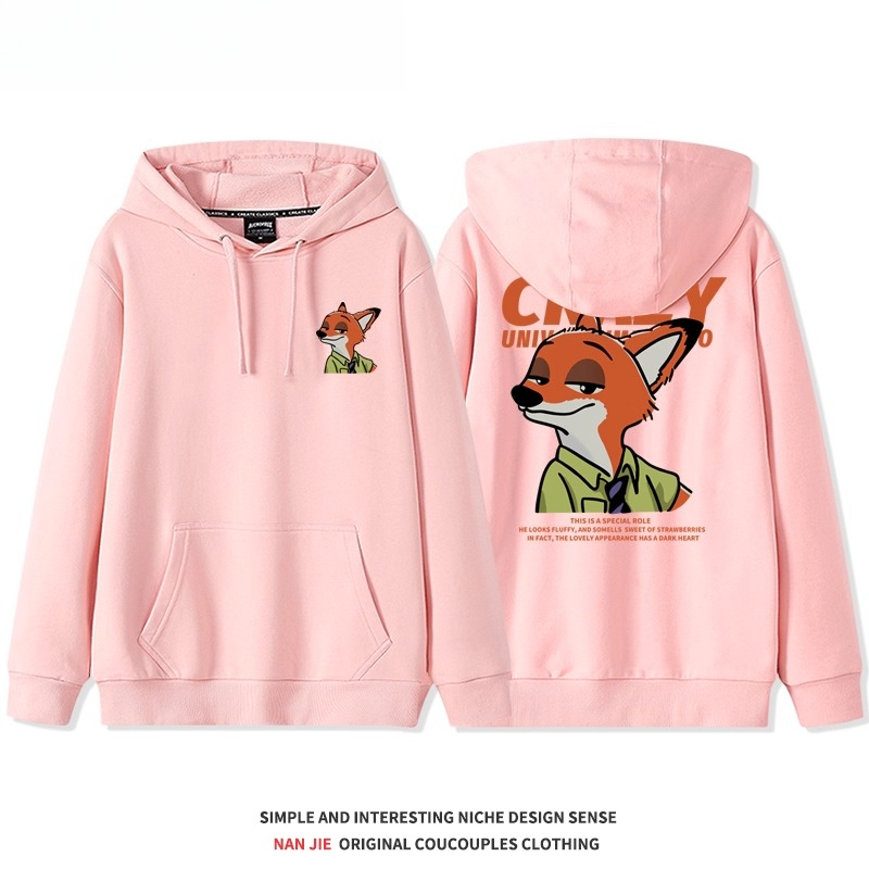 瘋狂動物城 聯名衛衣2025秋冬新款親子情侶裝連帽衛衣