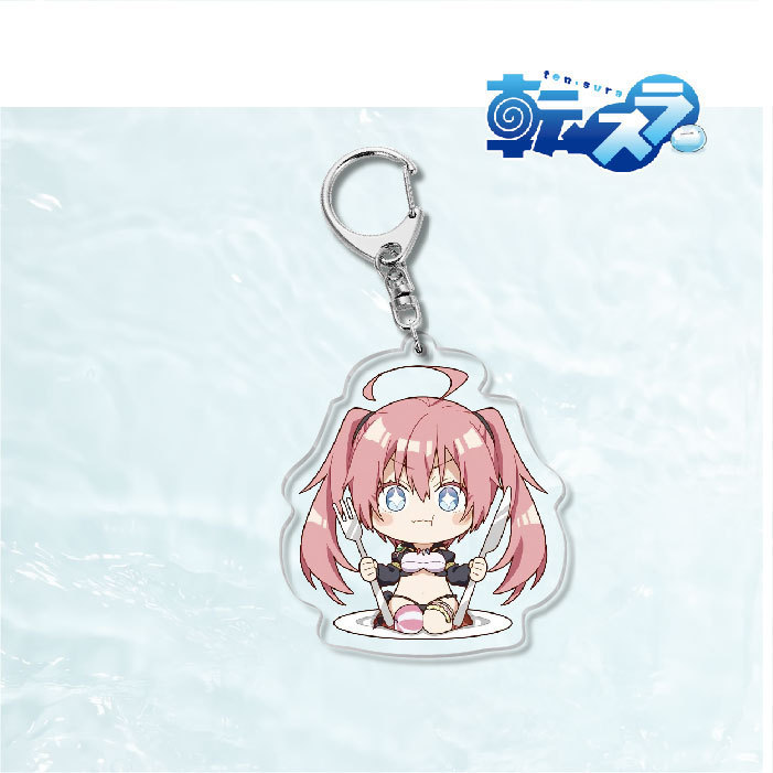 關於我轉生成爲史萊姆那件事萌王利姆露朱菜紫苑靜米莉姆鑰匙扣掛飾【單買三件起送】