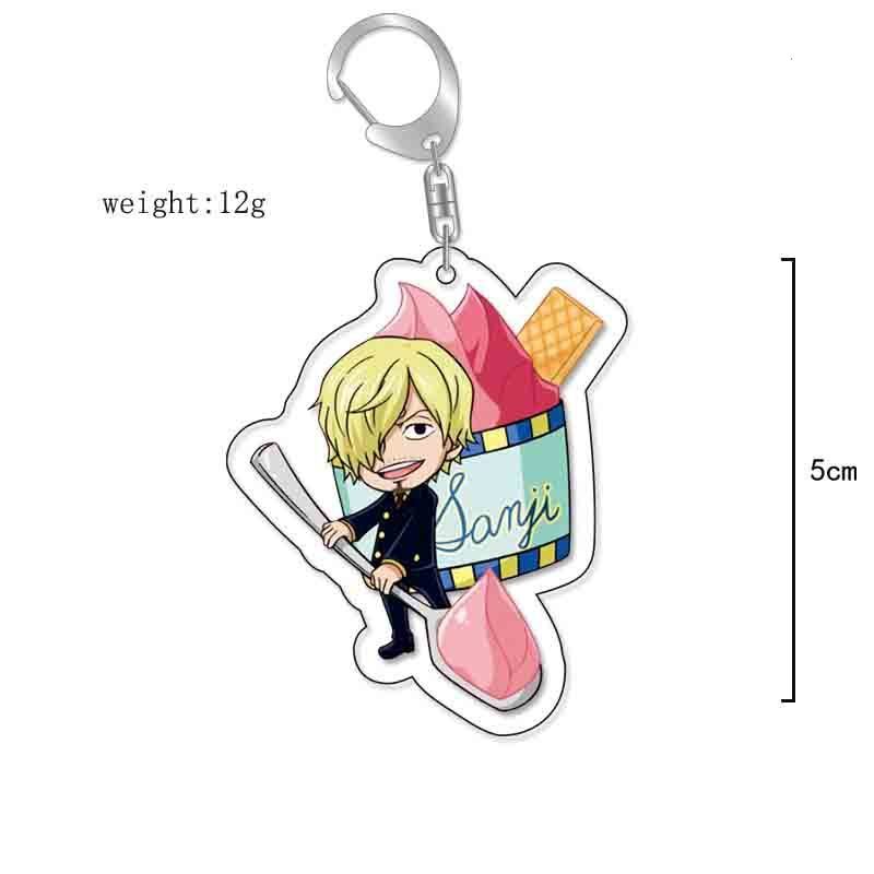 航海王草帽路飛索隆喬巴羅賓亞力克鑰匙扣掛飾【單買三件起送】