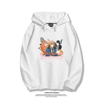 鏈鋸人新款 親子情侶男女款連帽衛衣