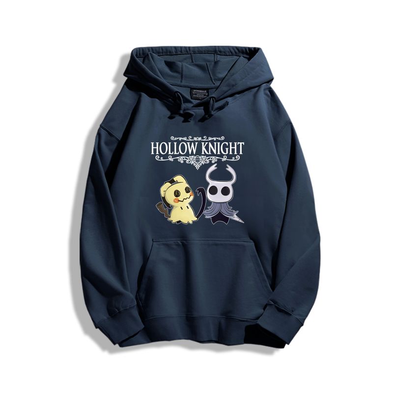 空洞騎士聯名寶可夢衛衣2023秋冬新款親子情侶裝薄絨款連帽衛衣