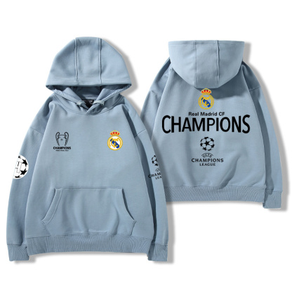 皇馬足球隊周邊 寬鬆百搭 秋冬款 寬鬆連帽衛衣