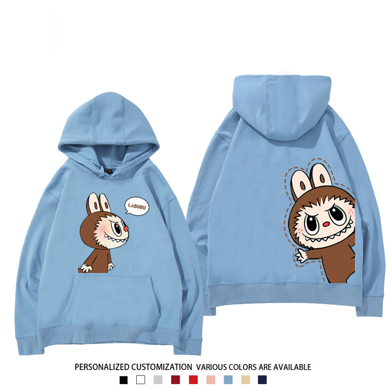 labubu新款 寬鬆百搭 秋冬款 寬鬆連帽衛衣