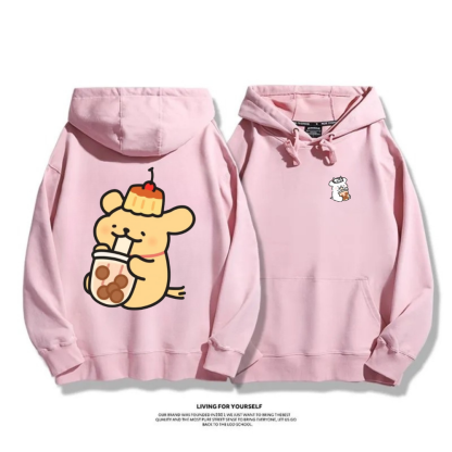 線條小狗 2025秋冬新款 親子情侶男女連帽衛衣