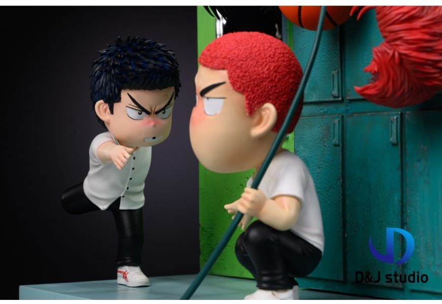 【預購】D&J studio 灌籃高手 動畫過場場景Q版第二彈 更衣室櫻木花道三井壽