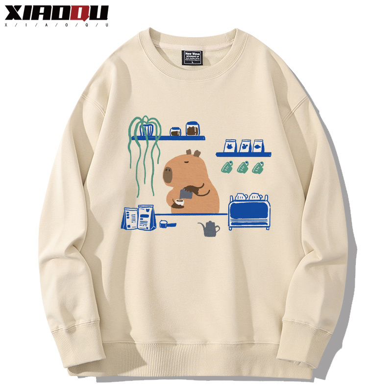 卡皮巴拉 2024親子情侶裝 圓領長袖