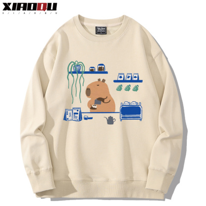 卡皮巴拉 2024親子情侶裝 圓領長袖