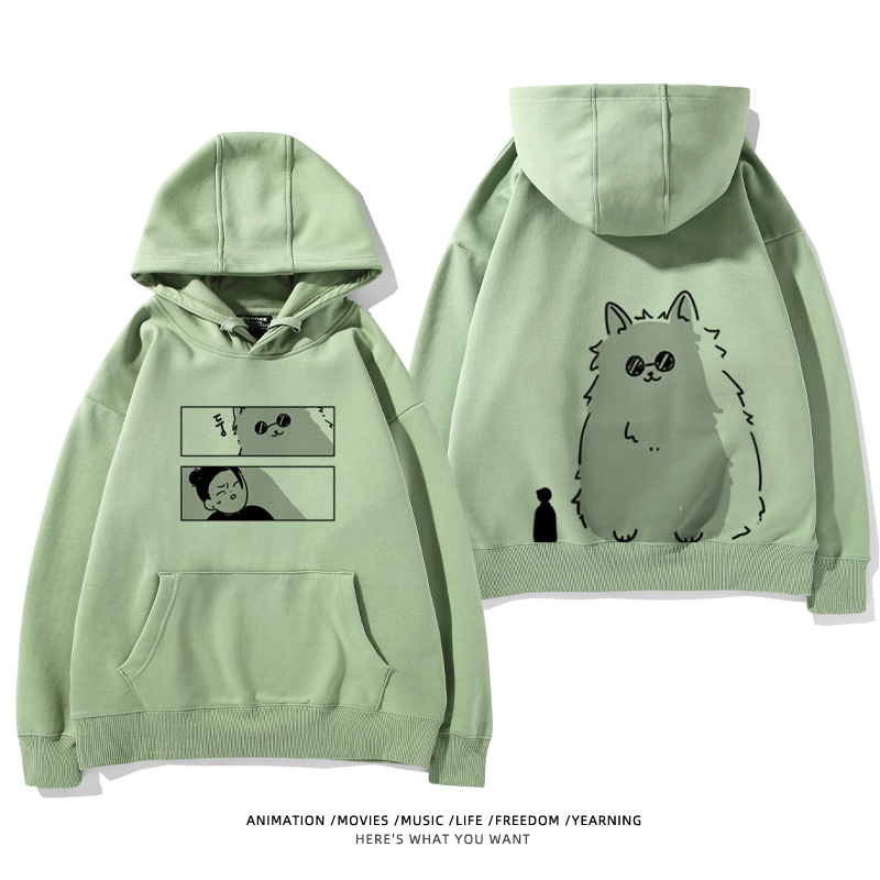 咒術迴戰聯名衛衣2024秋冬新款親子情侶裝薄絨款連帽衛衣