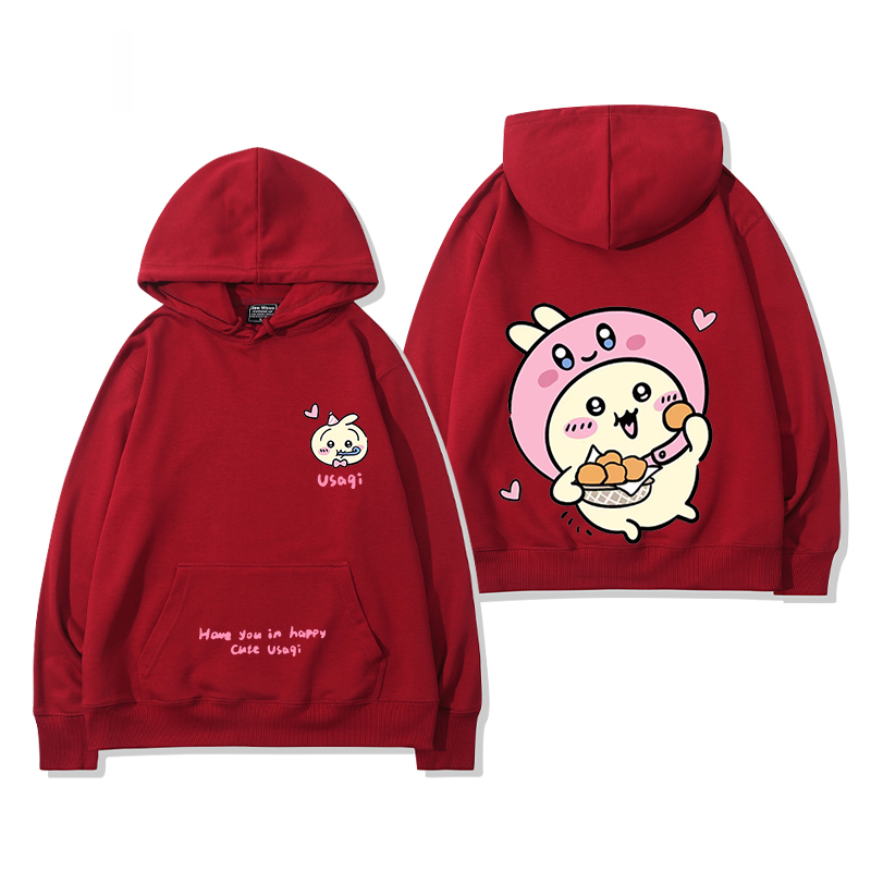 吉伊卡哇chiikawa小可愛吉伊烏薩奇小八聯名周邊衛衣百搭情侶衣服