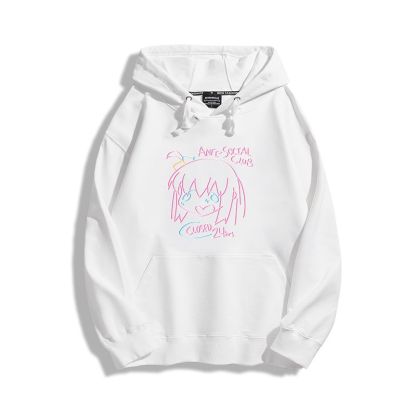 孤獨搖滾聯名衛衣2023秋冬新款親子情侶裝薄絨款連帽衛衣