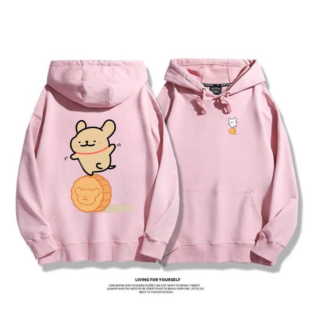 線條小狗 2025秋冬新款 親子情侶男女連帽衛衣