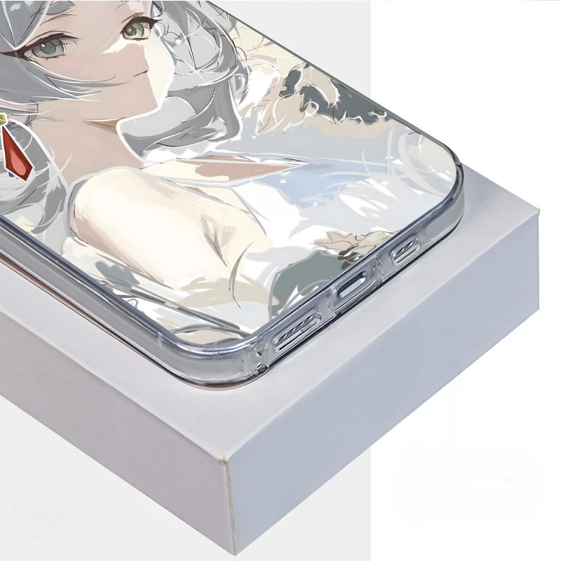 芙莉蓮彩銀線條漸變防摔手機殼