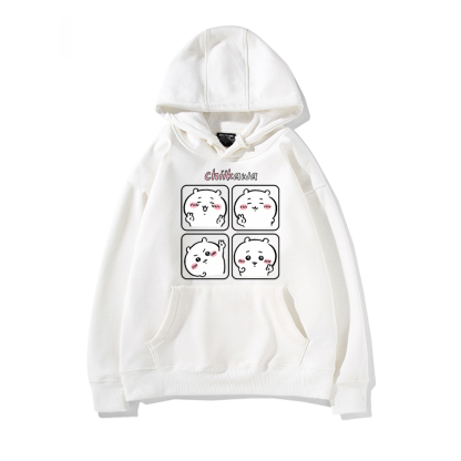 chiikawa 2024秋冬新款親子情侶裝薄絨款連帽衛衣