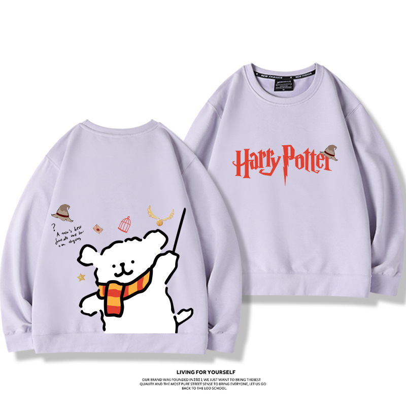 線條小狗2023親子情侶裝 圓領長袖