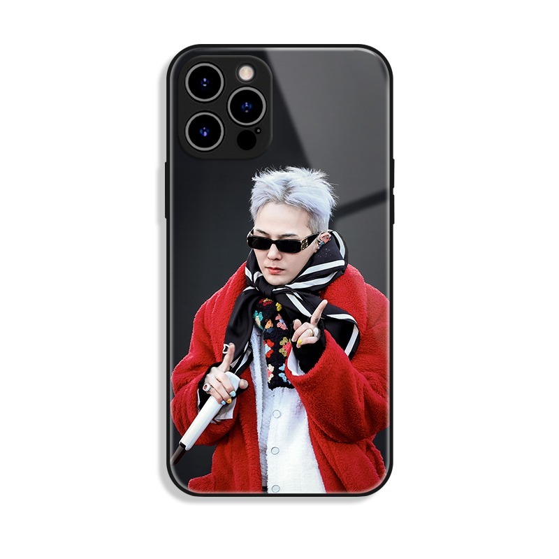 GD權志龍新款高清全包防摔玻璃殼