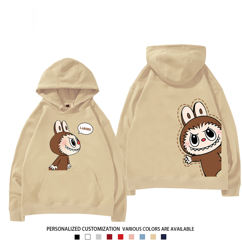 labubu新款 寬鬆百搭 秋冬款 寬鬆連帽衛衣