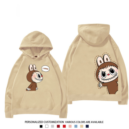 labubu新款 寬鬆百搭 秋冬款 寬鬆連帽衛衣