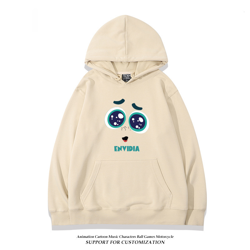 腦筋急轉彎 聯名衛衣2024秋冬新款親子情侶裝薄絨款連帽衛衣