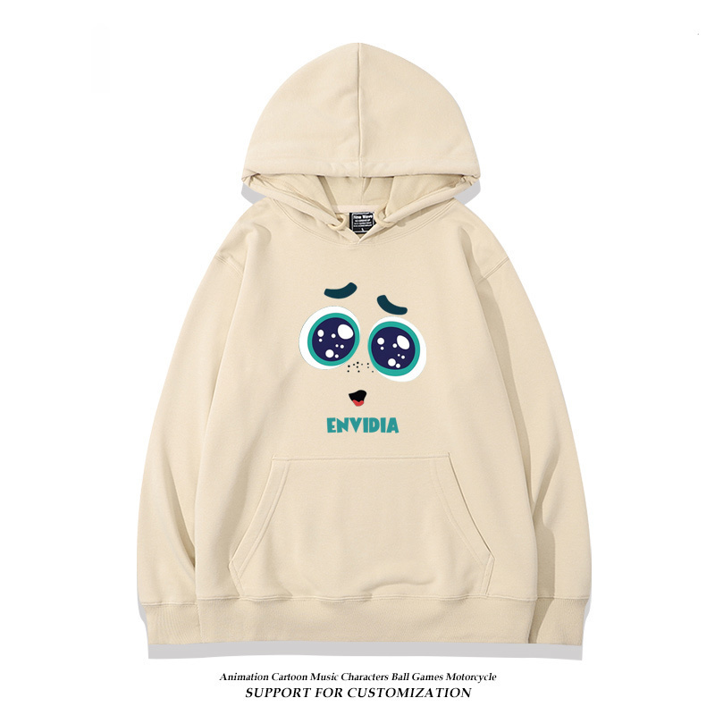 腦筋急轉彎 聯名衛衣2024秋冬新款親子情侶裝薄絨款連帽衛衣