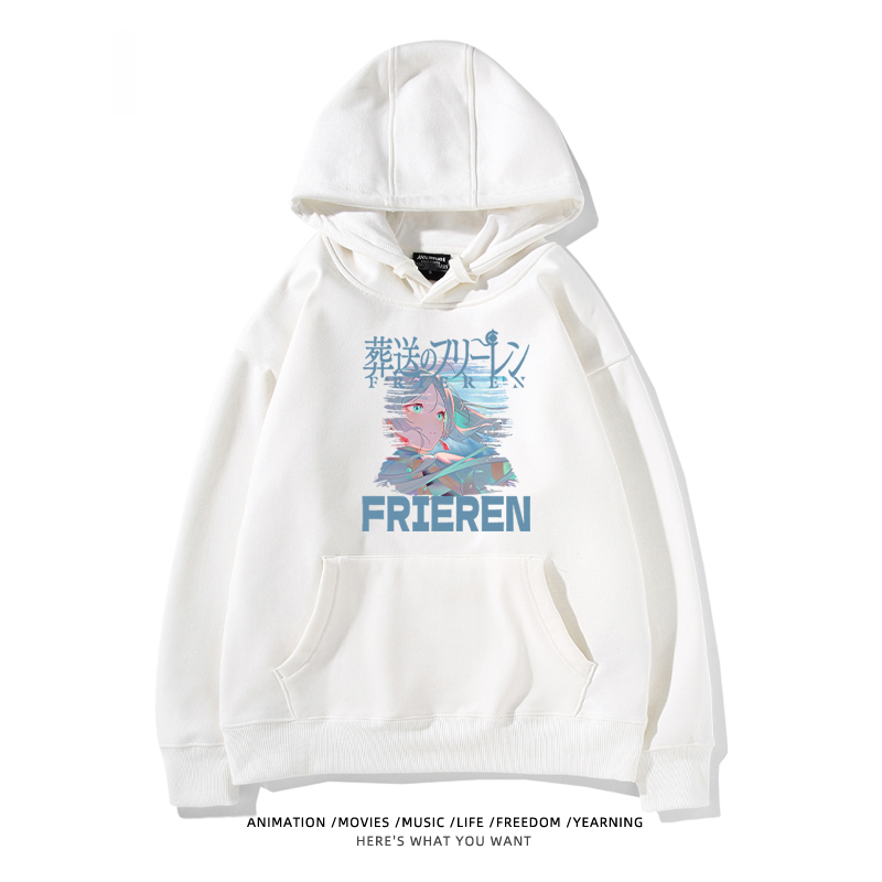 葬送的芙莉蓮 2024秋冬新款親子情侶裝薄絨款連帽衛衣