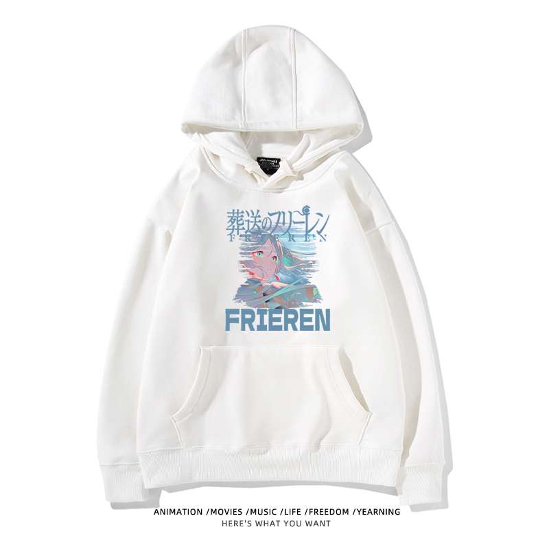 葬送的芙莉蓮 2024秋冬新款親子情侶裝薄絨款連帽衛衣