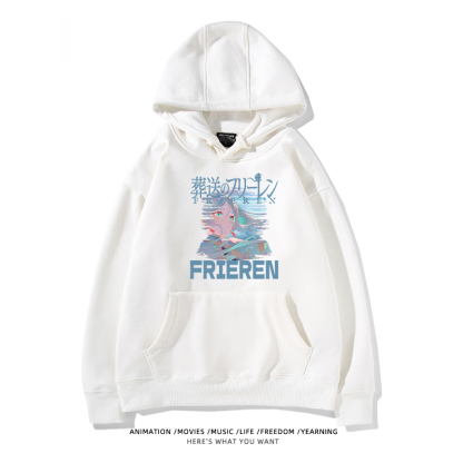 葬送的芙莉蓮 2024秋冬新款親子情侶裝薄絨款連帽衛衣