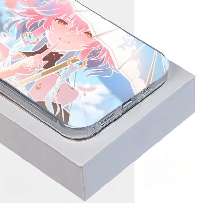 鳴潮彩銀線條漸變防摔手機殼