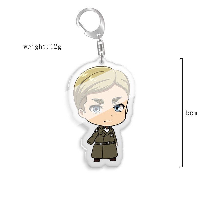 進擊的巨人調查兵團艾倫三笠阿明埃爾文利威爾韓吉萊納鑰匙扣掛飾【單買三件起送】