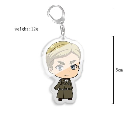 進擊的巨人調查兵團艾倫三笠阿明埃爾文利威爾韓吉萊納鑰匙扣掛飾【單買三件起送】