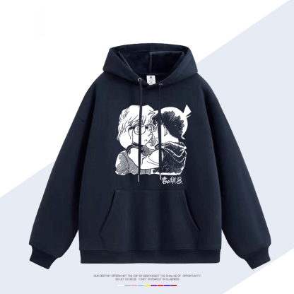 名偵探柯南 聯名衛衣2025秋冬新款 親子情侶裝連帽衛衣