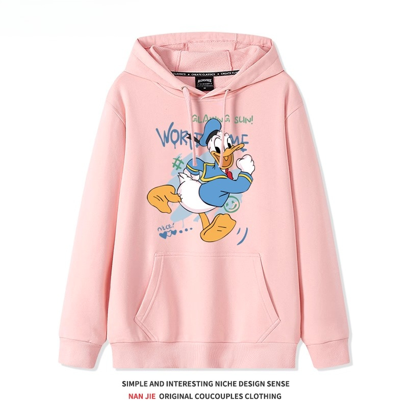 唐老鴨 聯名衛衣2025秋冬新款 親子情侶裝連帽衛衣