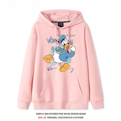 唐老鴨 聯名衛衣2025秋冬新款 親子情侶裝連帽衛衣