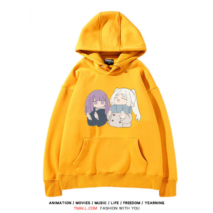 葬送的芙莉蓮 聯名衛衣2024秋冬新款親子情侶裝薄絨款連帽衛衣