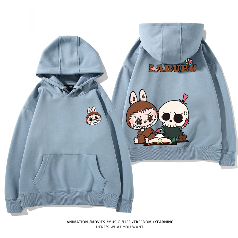 labubu新款 寬鬆百搭 秋冬款 寬鬆連帽衛衣
