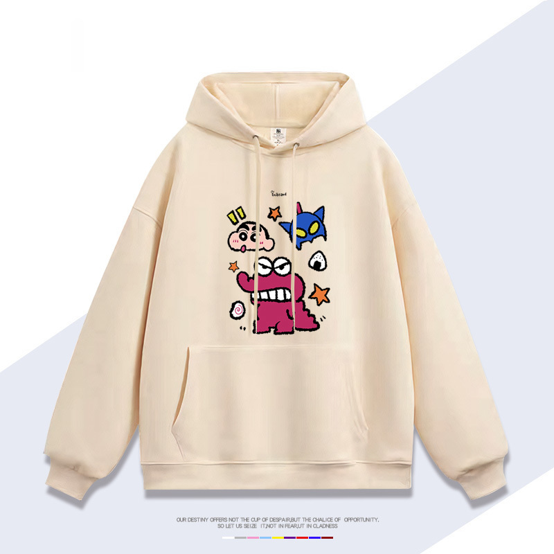 蠟筆小新 聯名衛衣2025秋冬新款 親子情侶裝連帽衛衣