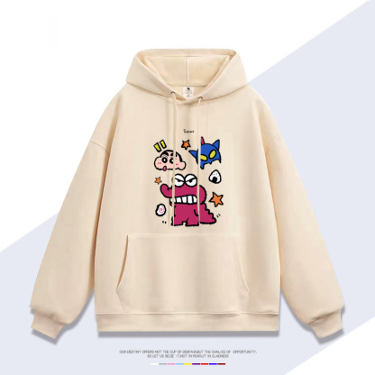 蠟筆小新 聯名衛衣2025秋冬新款 親子情侶裝連帽衛衣