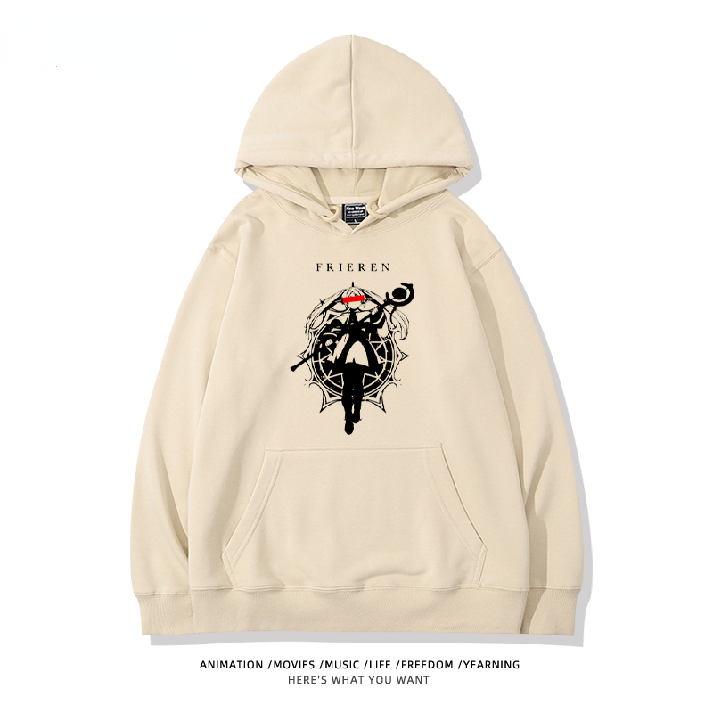 葬送的芙莉蓮2024秋冬新款親子情侶裝薄絨款連帽衛衣