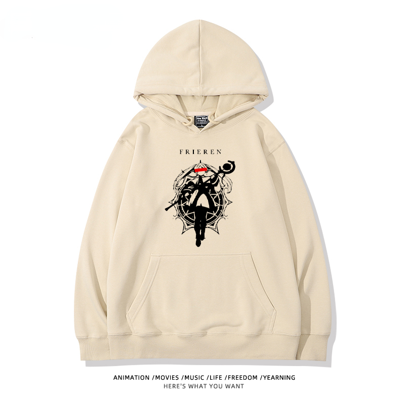 葬送的芙莉蓮2024秋冬新款親子情侶裝薄絨款連帽衛衣