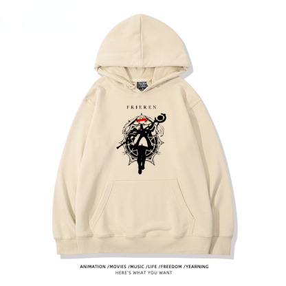 葬送的芙莉蓮2024秋冬新款親子情侶裝薄絨款連帽衛衣