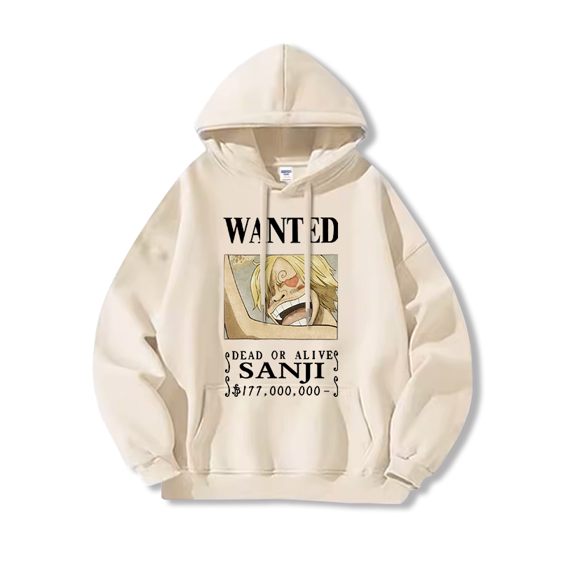 航海王 聯名衛衣2024秋冬新款親子情侶裝薄絨款連帽衛衣