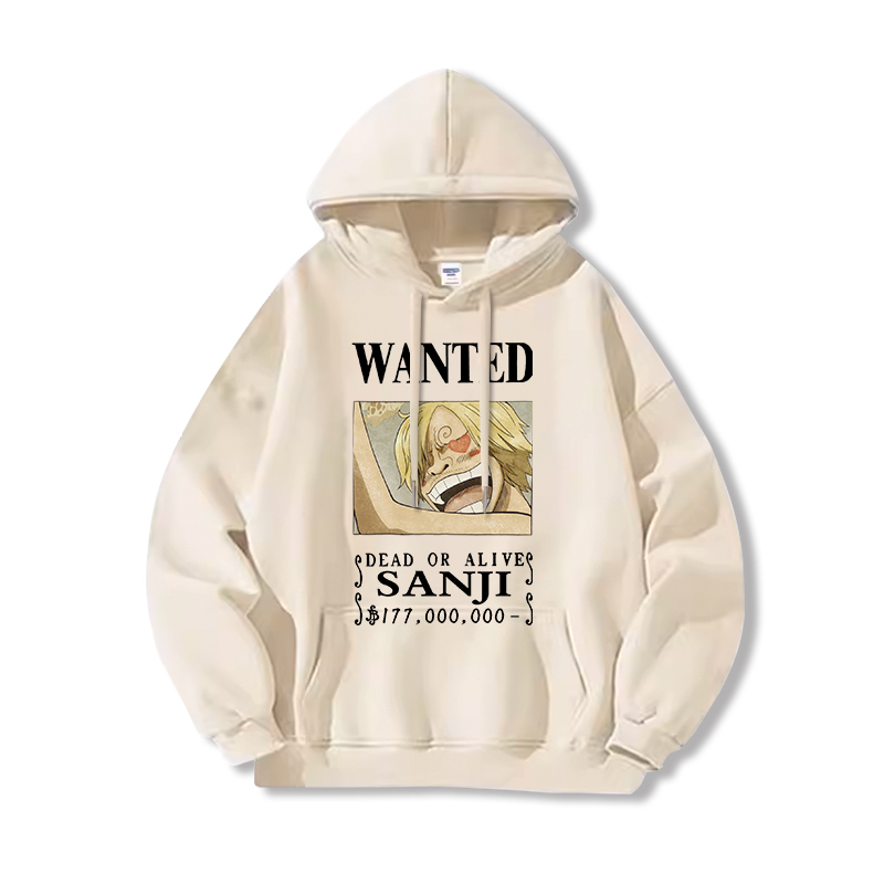 航海王 聯名衛衣2024秋冬新款親子情侶裝薄絨款連帽衛衣