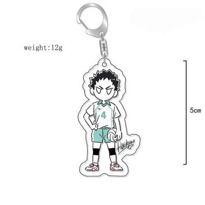 排球少年鑰匙扣動漫影山飛雄日向翔陽孤爪研磨西谷夕及川徹月島螢掛飾【單買三件起送】
