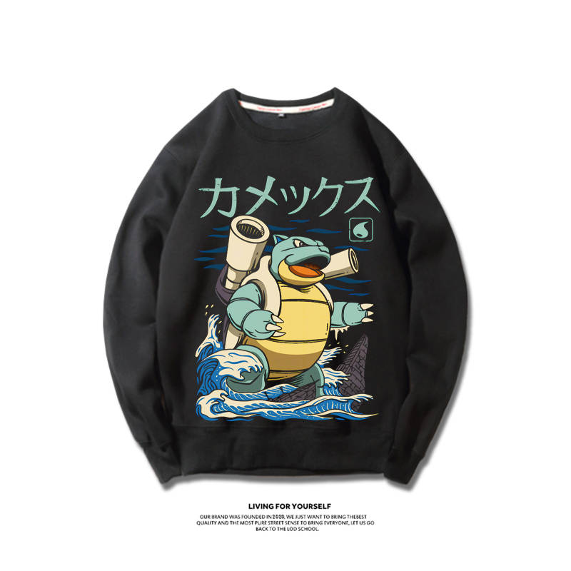 寶可夢日系2023親子情侶裝 圓領長袖