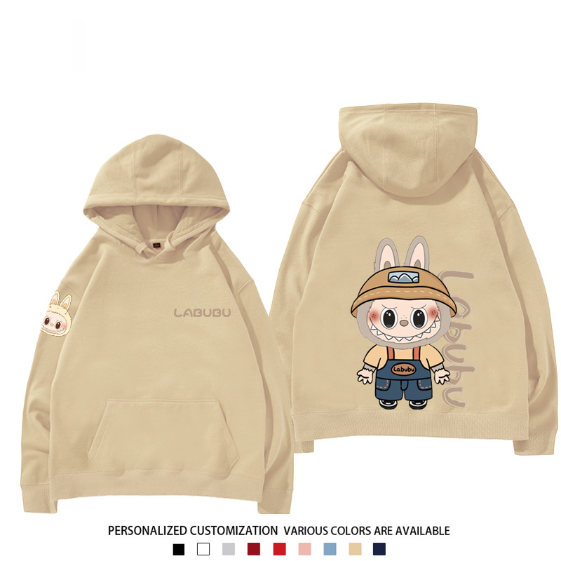 labubu新款 寬鬆百搭 秋冬款 寬鬆連帽衛衣