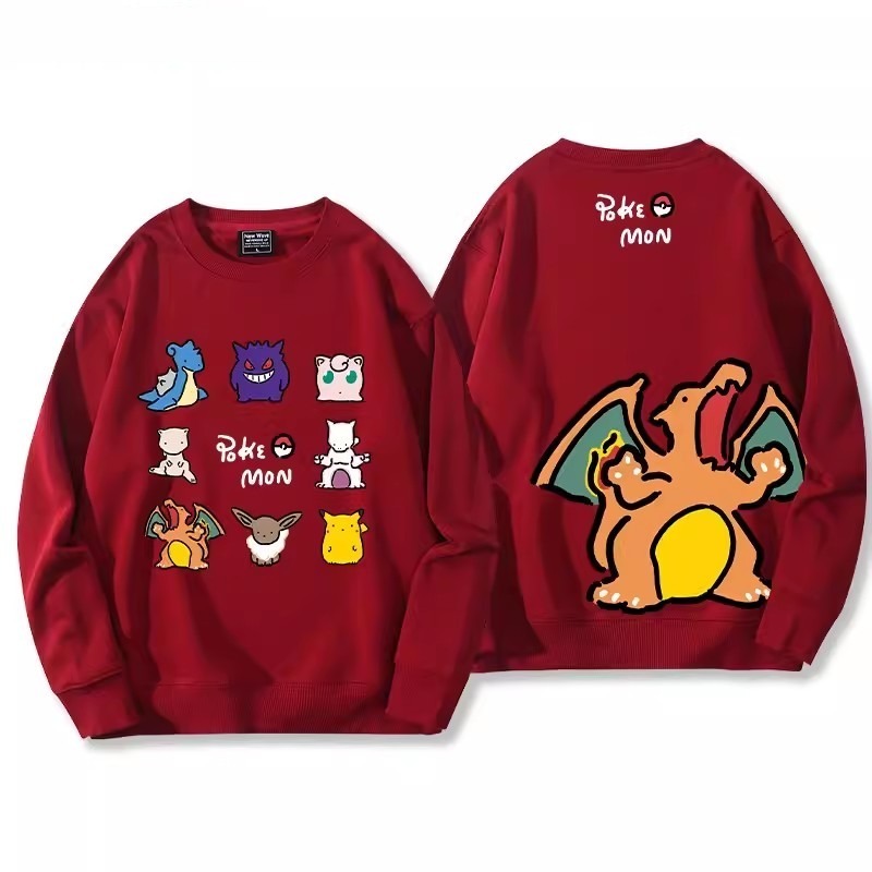 寶可夢2024親子情侶裝 圓領長袖