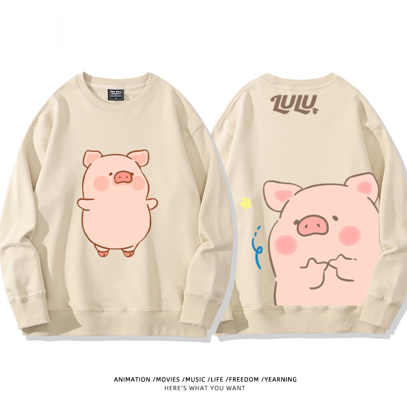 LuLu豬 聯名2024親子情侶裝 圓領長袖