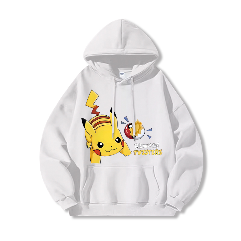 寶可夢 聯名衛衣2024秋冬新款親子情侶裝薄絨款連帽衛衣